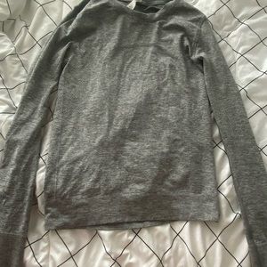 Long sleeve, grey, size 0, swiftly tech, lululemon